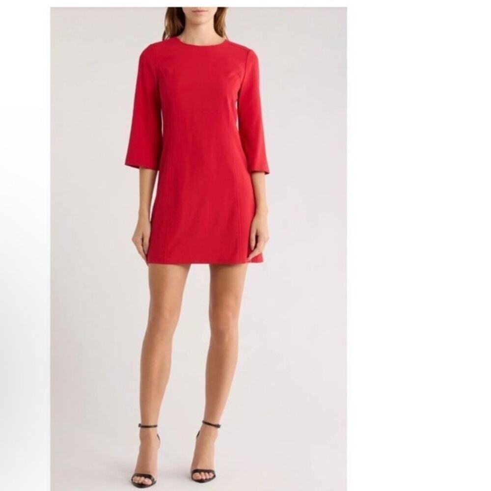 NWT Alice and Olivia Ruby Red Shift Work Business Career Dress Size 4